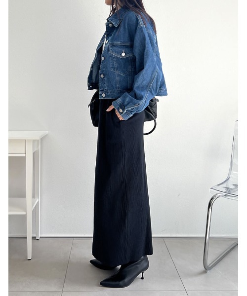 Re:EDIT（リエディ）の「コットンデニムジャケット（デニムジャケット・レディース・グレー/ブルー/ブルー系その他2/ブルー系その他・MEDIUM/LARGE）」の21枚目の写真