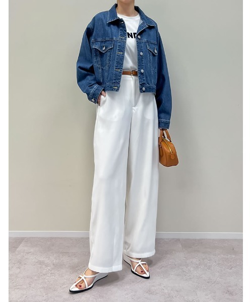 Re:EDIT（リエディ）の「コットンデニムジャケット（デニムジャケット・レディース・グレー/ブルー/ブルー系その他2/ブルー系その他・MEDIUM/LARGE）」の17枚目の写真