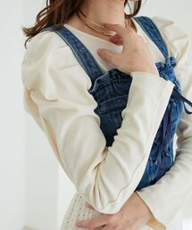 MAJESTIC LEGON | クルーネックパワショルリブトップス(Tシャツ/カットソー)