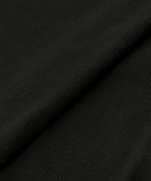 MAJESTIC LEGON(マジェスティックレゴン)の「クルーネックパワショルリブトップス(Tシャツ/カットソー・レディース・ブラック/アイボリー・MEDIUM)」の8枚目の写真