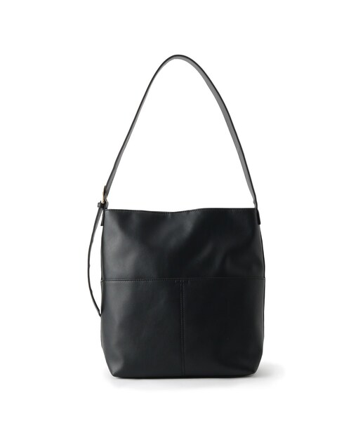 ITS'DEMO（イッツデモ）の「◆【A4対応】ワンハンドルバケツショルダー（ショルダーバッグ・レディース・ライトベージュ/ブラック/ナチュラル・00）」の10枚目の写真