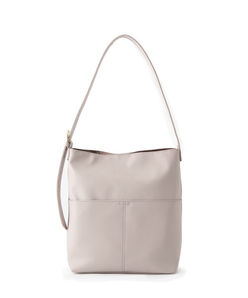 ITS'DEMO（イッツデモ）の「◆【A4対応】ワンハンドルバケツショルダー（ショルダーバッグ・レディース・ライトベージュ/ブラック/ナチュラル・00）」の11枚目の写真