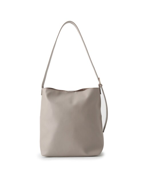 ITS'DEMO（イッツデモ）の「◆【A4対応】ワンハンドルバケツショルダー（ショルダーバッグ・レディース・ライトベージュ/ブラック/ナチュラル・00）」の14枚目の写真