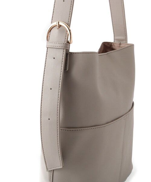 ITS'DEMO（イッツデモ）の「◆【A4対応】ワンハンドルバケツショルダー（ショルダーバッグ・レディース・ライトベージュ/ブラック/ナチュラル・00）」の20枚目の写真