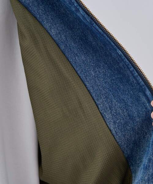 CRAFT STANDARD BOUTIQUE（クラフトスタンダードブティック）の「デニムトラックジャケット（テーラードジャケット・メンズ・インディゴブルー/ブラック・M/L/XL）」の10枚目の写真