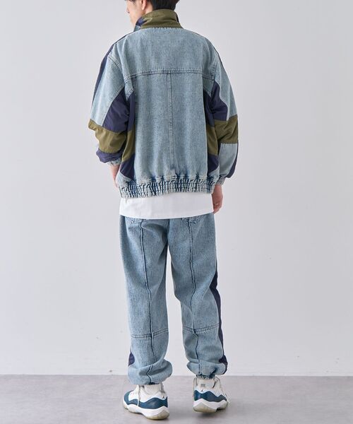 CRAFT STANDARD BOUTIQUE（クラフトスタンダードブティック）の「デニムトラックジャケット（テーラードジャケット・メンズ・インディゴブルー/ブラック・M/L/XL）」の13枚目の写真