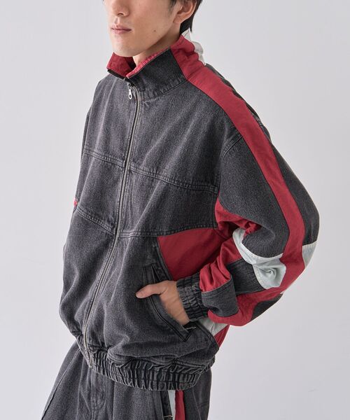 CRAFT STANDARD BOUTIQUE（クラフトスタンダードブティック）の「デニムトラックジャケット（テーラードジャケット・メンズ・インディゴブルー/ブラック・M/L/XL）」の15枚目の写真