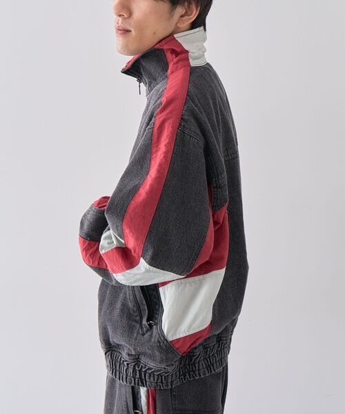 CRAFT STANDARD BOUTIQUE（クラフトスタンダードブティック）の「デニムトラックジャケット（テーラードジャケット・メンズ・インディゴブルー/ブラック・M/L/XL）」の16枚目の写真