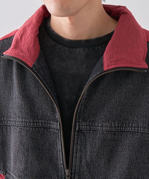 CRAFT STANDARD BOUTIQUE（クラフトスタンダードブティック）の「デニムトラックジャケット（テーラードジャケット・メンズ・インディゴブルー/ブラック・M/L/XL）」の19枚目の写真