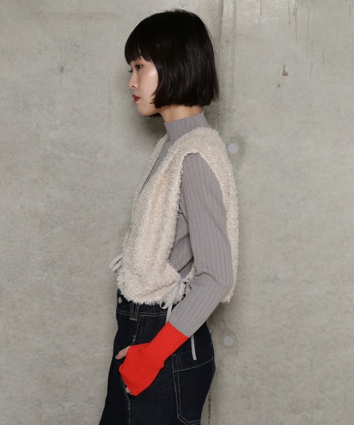 chignon グレー ベスト サイズF Amazon.co.jp: シニヨン CHIGNON Vネックプルオーバージレ