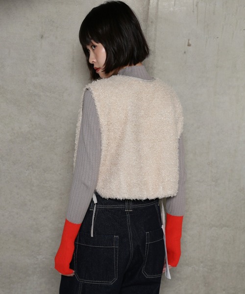 セール】(CHIGNON)ボアオーガンベスト（ベスト）｜CHIGNON