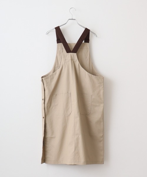 FUNALIVE（ファンアライブ）の「FABORI カバーオール　ロングエプロン（エプロン・メンズ・カーキ/グレイッシュベージュ/ブラック・FREE）」の12枚目の写真