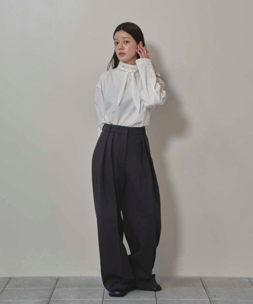 Roundhem Tie Blouse（シャツ/ブラウス）｜TODAYFUL（トゥデイフル）の