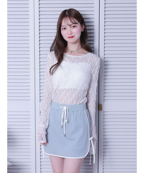 EATME（イートミー）の「レースプルオーバー（Tシャツ/カットソー・レディース・ブラック/オフホワイト/イエロー・FREE）」の17枚目の写真