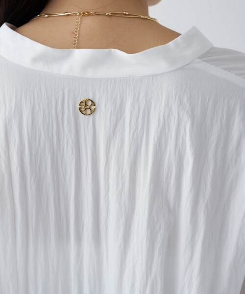 cloenc（クロエンス）の「【手洗い可】スキッパーシャツブラウス（シャツ/ブラウス・レディース・ホワイト/グレー/ピンク・02）」の19枚目の写真