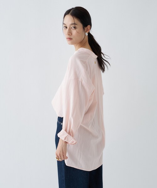 cloenc（クロエンス）の「【手洗い可】スキッパーシャツブラウス（シャツ/ブラウス・レディース・ホワイト/グレー/ピンク・02）」の22枚目の写真