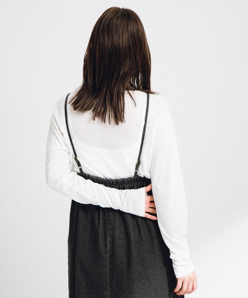 URBAN RESEARCH Sonny Label（アーバンリサーチサニーレーベル）の「デニムキャミワンピース（ワンピース・レディース・ブラック/インディゴブルー・FREE）」の6枚目の写真