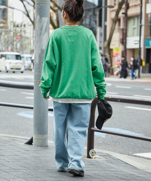 Franklin Climbing（フランクリンクライミング）の「■【Franklin Climbing】ヴィンテージクルースウェット（スウェット・メンズ・ライトグレー/グリーン/ブラック・MEDIUM/LARGE）」の17枚目の写真