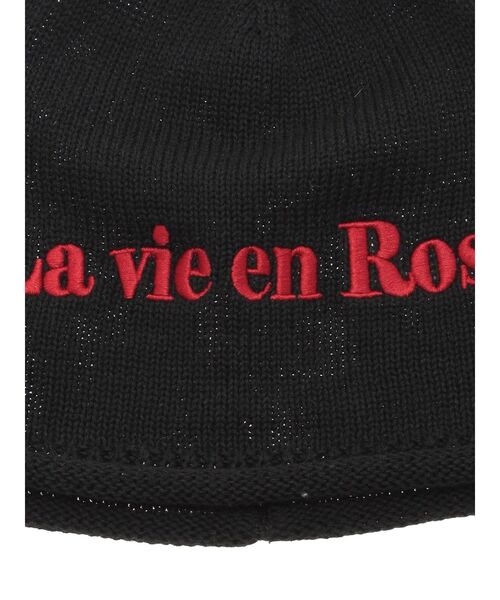 jouetie（ジュエティ）の「カラーロゴビーニー（ニットキャップ/ビーニー・レディース・ピンク/グレー/ブラック・FREE）」の5枚目の写真