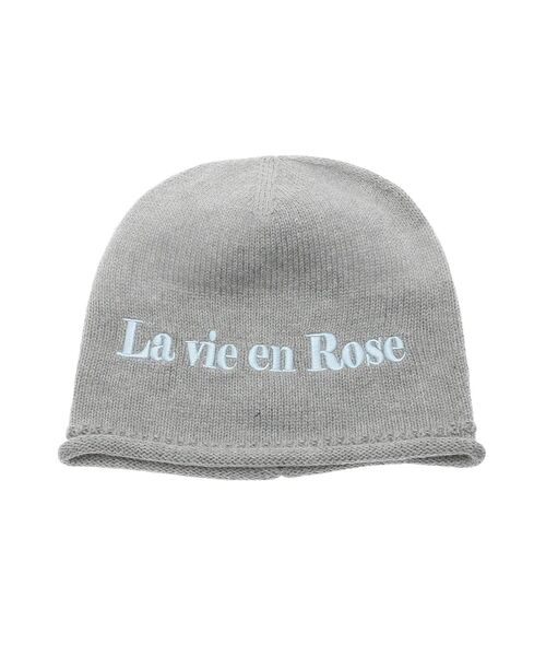 jouetie（ジュエティ）の「カラーロゴビーニー（ニットキャップ/ビーニー・レディース・ピンク/グレー/ブラック・FREE）」の6枚目の写真