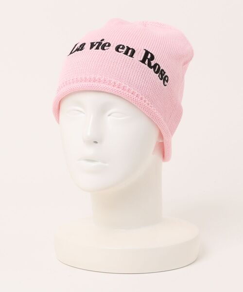 jouetie（ジュエティ）の「カラーロゴビーニー（ニットキャップ/ビーニー・レディース・ピンク/グレー/ブラック・FREE）」の13枚目の写真