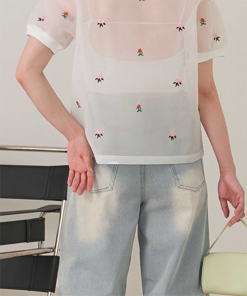 miette(ミエット)の「ウエストリボンカーブラインデニムパンツ(デニムパンツ・レディース・ライトブルー/ブラウン・S/M)」の17枚目の写真