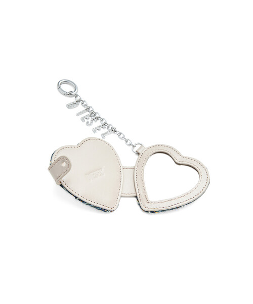 [DIESEL] 25SS CHARM-D ミラー キーリング ウィメンズ ミラーチャーム CHARM-D MIRROR（キーホルダー