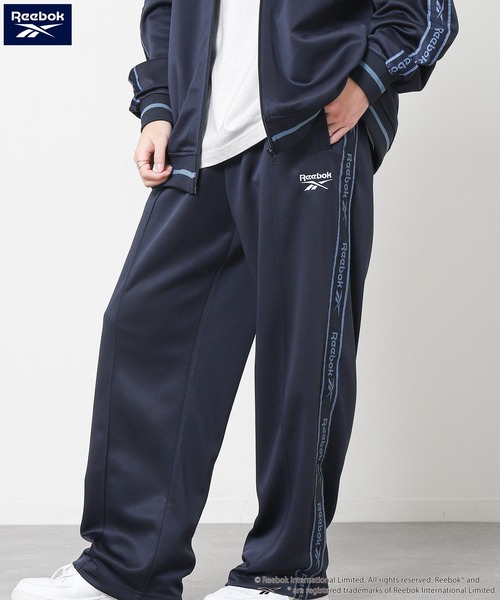 Reebok(リーボック)の「【Reebok】 トラックパンツ / ジャージ ライン柄 【セットアップ可能】(その他パンツ・メンズ・ネイビー/ブラック/サックスブルー/チャコール・MEDIUM/LARGE/X-LARGE)」の3枚目の写真