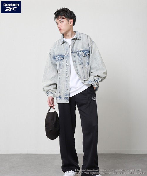 Reebok(リーボック)の「【Reebok】 トラックパンツ / ジャージ ライン柄 【セットアップ可能】(その他パンツ・メンズ・ネイビー/ブラック/サックスブルー/チャコール・MEDIUM/LARGE/X-LARGE)」の8枚目の写真