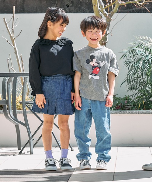 FOUND GOOD（ファウンドグッド）の「B/デニムテーパードP（その他パンツ・キッズ・ネイビー/ブルー系5・120cm/130cm/140cm/150cm）」の3枚目の写真