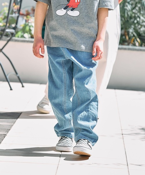 FOUND GOOD（ファウンドグッド）の「B/デニムテーパードP（その他パンツ・キッズ・ネイビー/ブルー系5・120cm/130cm/140cm/150cm）」の6枚目の写真