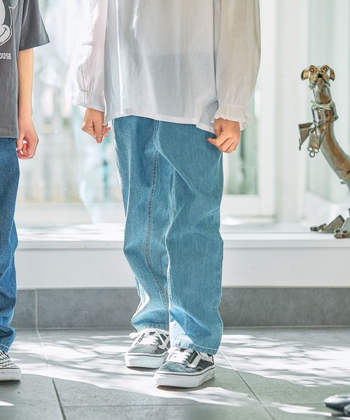 FOUND GOOD（ファウンドグッド）の「B/デニムテーパードP（その他パンツ・キッズ・ネイビー/ブルー系5・120cm/130cm/140cm/150cm）」の8枚目の写真