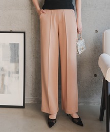 KOBE LETTUCE | 選べるサイズ 美脚ポンチワイドパンツ(スラックス)