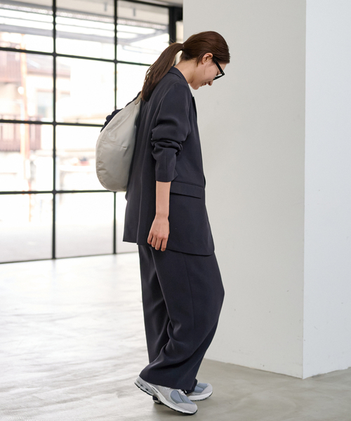FRAMeWORK（フレームワーク）の「≪追加≫トリアセクロスセミダブルジャケット2（テーラードジャケット・レディース・ネイビー/ブラック・38/36）」の21枚目の写真