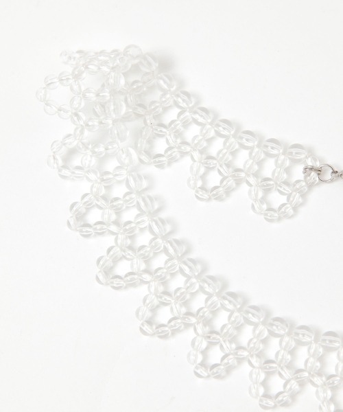 niko and...（ニコアンド）の「クリアビーズ襟ネックレス（ネックレス・レディース・イエロー/ブラック/その他・0）」の5枚目の写真