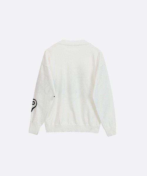 U:UME(ユーム)の「Face Graffiti Art Knit(ニット/セーター・メンズ・ホワイト・FREE)」の2枚目の写真