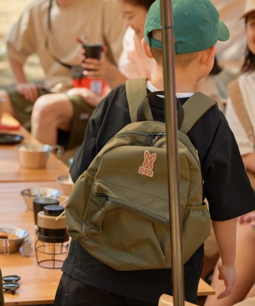 DOD(ディーオーディー)の「【DOD別注】ハジメテノカバオ(バックパック/リュック・キッズ・カーキ/ブラック・ONE SIZE)」の7枚目の写真