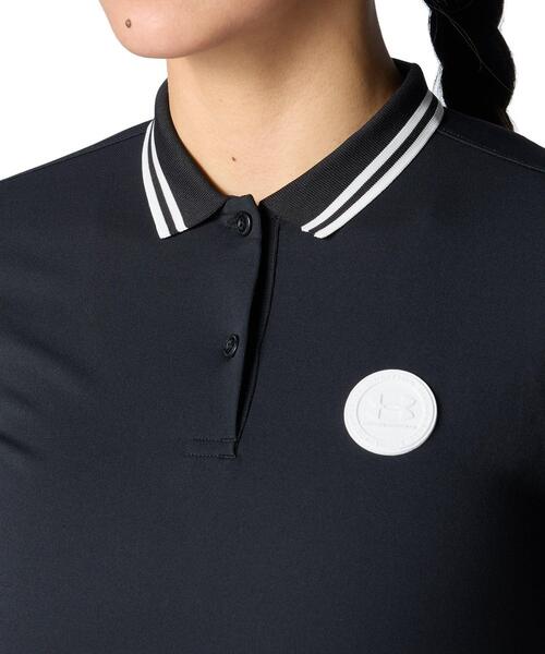 UNDER ARMOUR(アンダーアーマー)の「UAアーマードライ ポロ(ゴルフ/レディース)(ポロシャツ・レディース・ブラック・XL/M/L/S)」の4枚目の写真