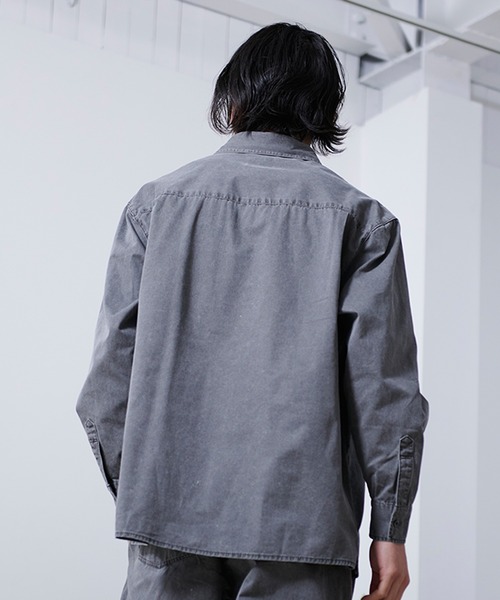 SILVER BULLET(シルバーバレット)の「『SILVER BULLET SELECT AP/シルバーバレットセレクト』USED LIKEデザインポケットレギュラーシャツ【gb】(シャツ/ブラウス・メンズ・グレー/ライトグレー/ブラウン/ダークグレー・M/L)」の17枚目の写真