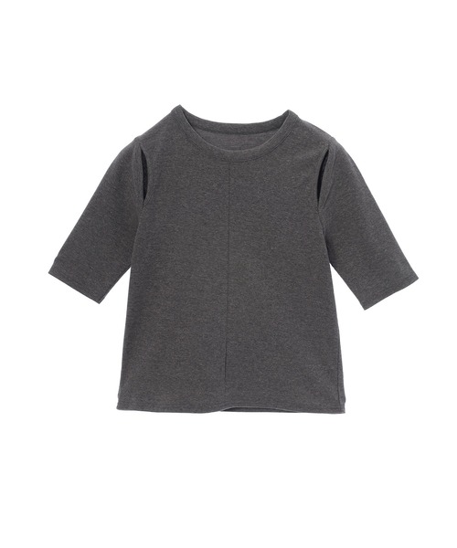 fifth（フィフス）の「カットリブカットアウトプルオーバー（Tシャツ/カットソー・レディース・モカ/アイボリー/ブラック・M）」の20枚目の写真