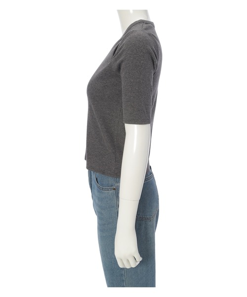 fifth（フィフス）の「カットリブカットアウトプルオーバー（Tシャツ/カットソー・レディース・モカ/アイボリー/ブラック・M）」の22枚目の写真