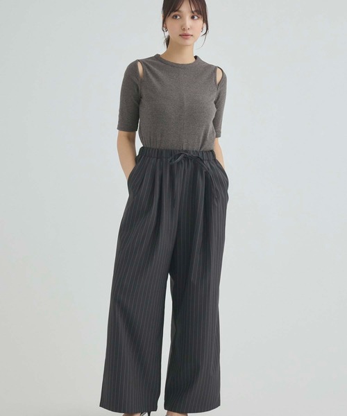 fifth（フィフス）の「カットリブカットアウトプルオーバー（Tシャツ/カットソー・レディース・モカ/アイボリー/ブラック・M）」の14枚目の写真