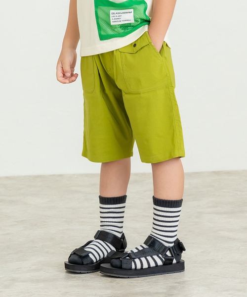 DILASH(ディラッシュ)の「ストレッチ5分丈パンツ(その他パンツ・キッズ・黄緑系/パープル/ベージュ/ネイビー・90/100/110/120/80/130/140)」の2枚目の写真