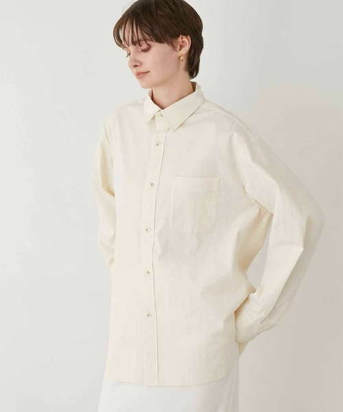 セール】【LA PEAU DE GEM】regular collar shirt/レギュラー