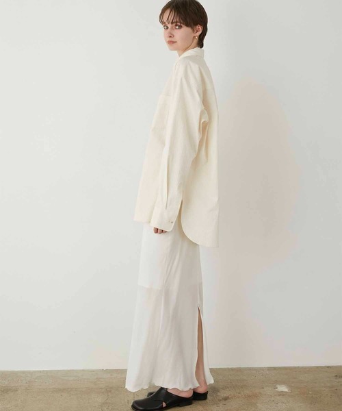 セール】【LA PEAU DE GEM】regular collar shirt/レギュラー
