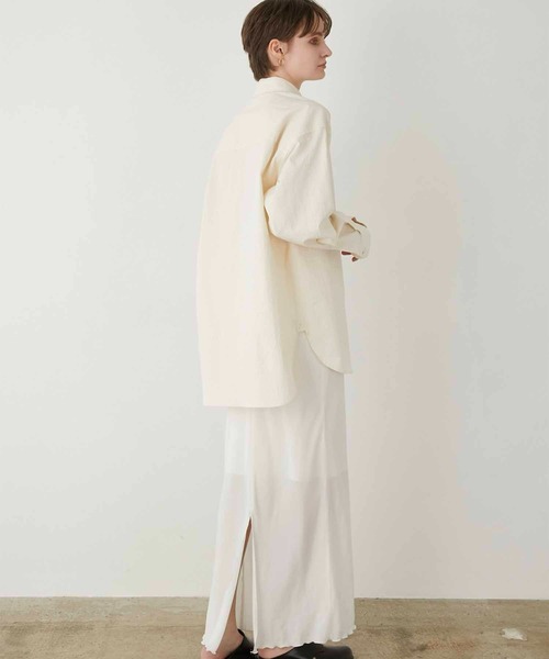 LA PEAU DE GEM（ラポドゥジェム）の「【LA PEAU DE GEM】regular collar shirt/レギュラーカラーシャツ（シャツ/ブラウス・レディース・アイボリー・FREE）」の3枚目の写真