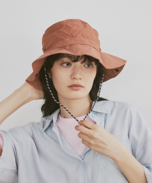 MERLOT（メルロー）の「【撥水仕様】パッカブルカラーサファリハット（ハット・レディース・ブラウン/ネイビー/ブルー・FREE）」の5枚目の写真