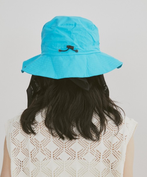 MERLOT（メルロー）の「【撥水仕様】パッカブルカラーサファリハット（ハット・レディース・ブラウン/ネイビー/ブルー・FREE）」の7枚目の写真