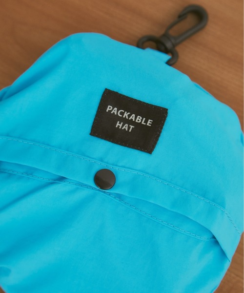 MERLOT（メルロー）の「【撥水仕様】パッカブルカラーサファリハット（ハット・レディース・ブラウン/ネイビー/ブルー・FREE）」の4枚目の写真