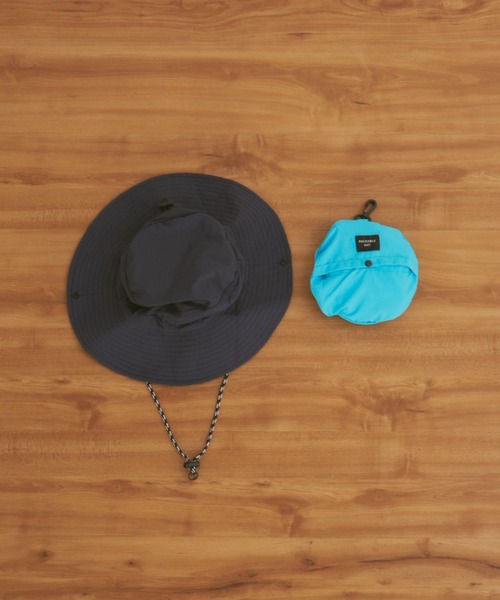 MERLOT（メルロー）の「【撥水仕様】パッカブルカラーサファリハット（ハット・レディース・ブラウン/ネイビー/ブルー・FREE）」の9枚目の写真